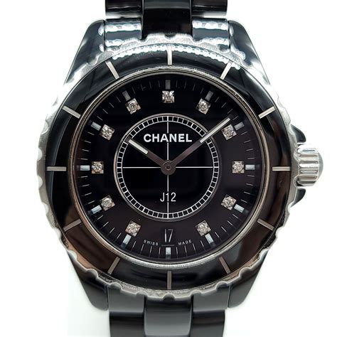 chanel black ceramic watch|chanel new j12 watch price.